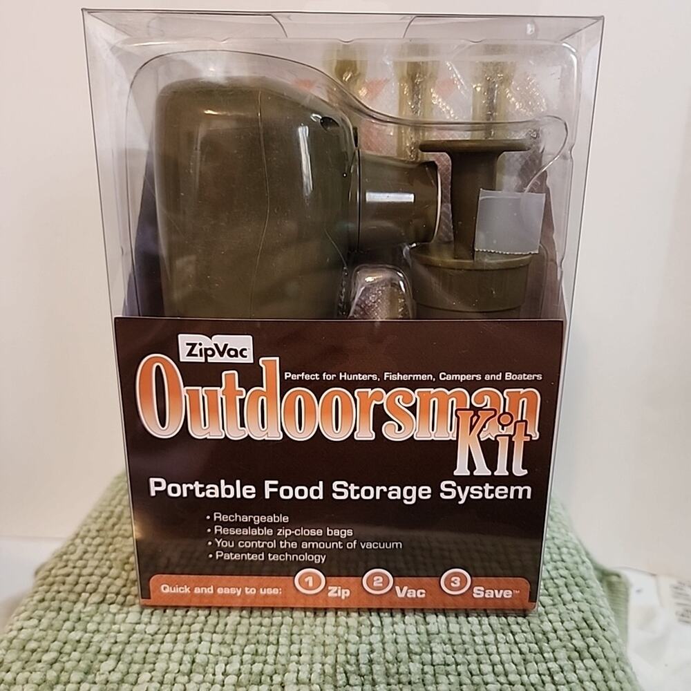 ZipVac Outdoorsman Kit Portable Food Storage System Store Food in Nature Sealed